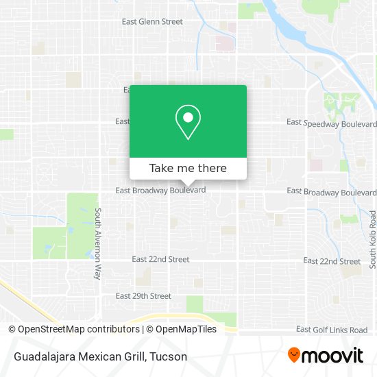 Mapa de Guadalajara Mexican Grill