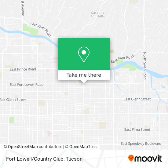 Fort Lowell/Country Club map