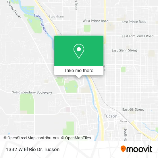 1332 W El Rio Dr map