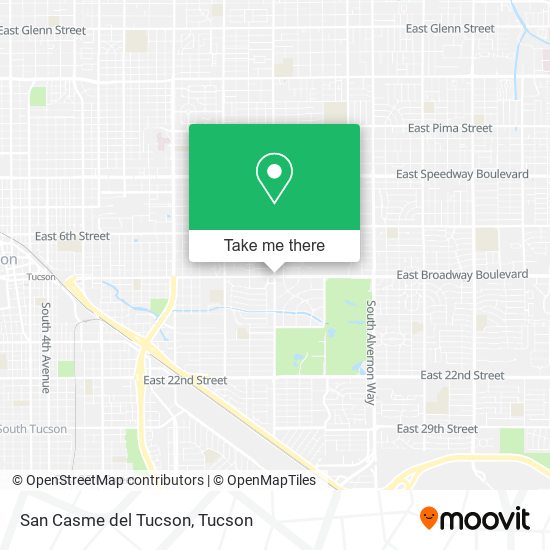 Mapa de San Casme del Tucson