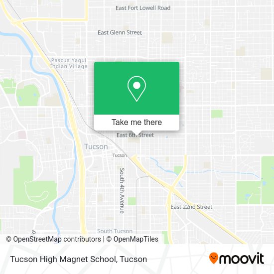 Tucson High Magnet School map