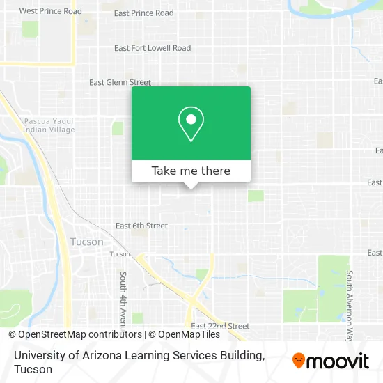 University of Arizona Learning Services Building map