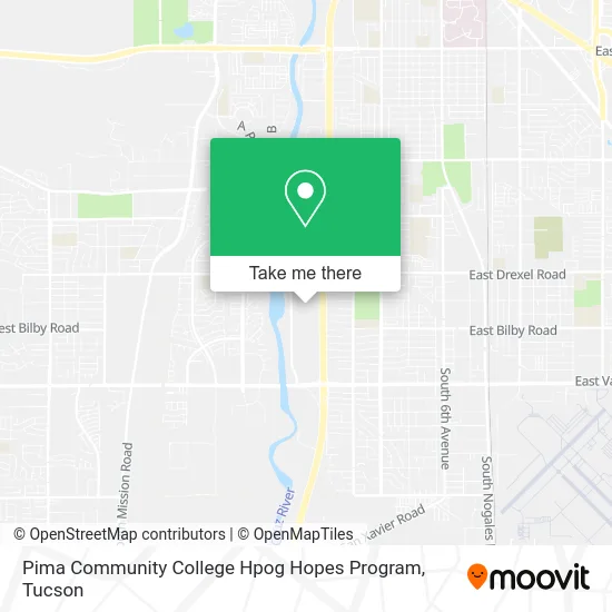 Pima Community College Hpog Hopes Program map