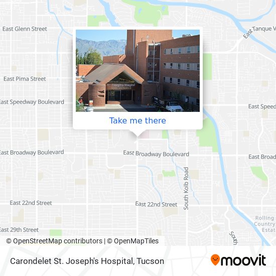 Carondelet St. Joseph's Hospital map