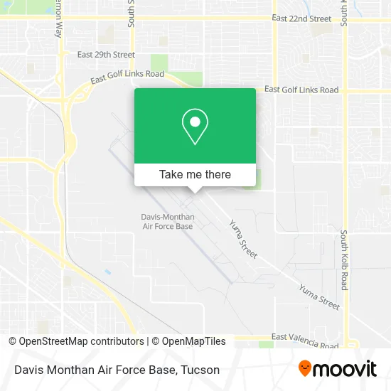 Davis Monthan Air Force Base map