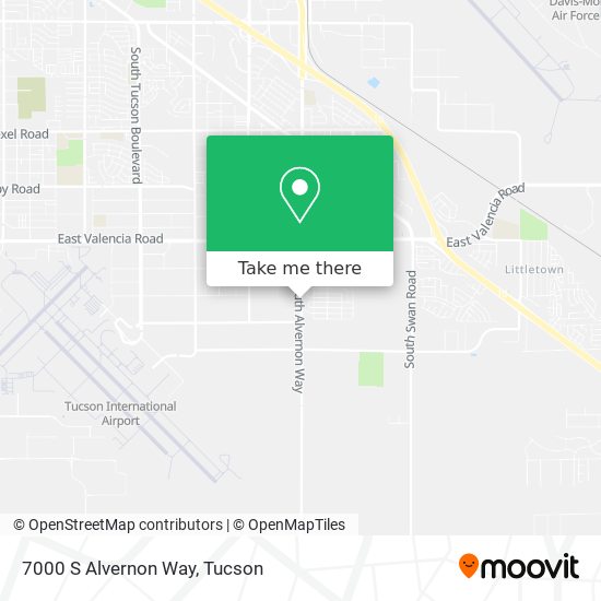 Mapa de 7000 S Alvernon Way