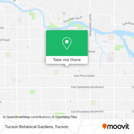 Mapa de Tucson Botanical Gardens