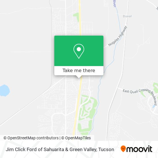 Jim Click Ford of Sahuarita & Green Valley map