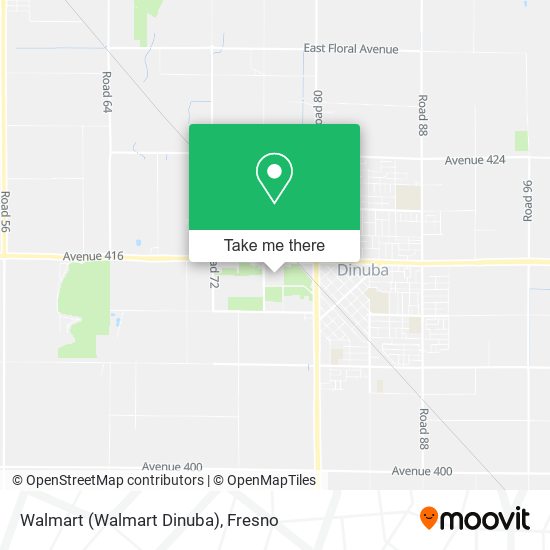 Mapa de Walmart (Walmart Dinuba)