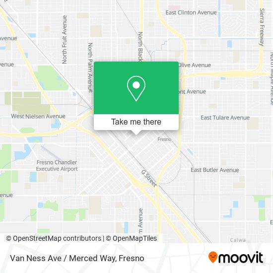 Van Ness Ave / Merced Way map