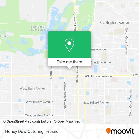 Honey Dew Catering map