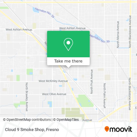 Mapa de Cloud 9 Smoke Shop