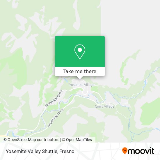Mapa de Yosemite Valley Shuttle