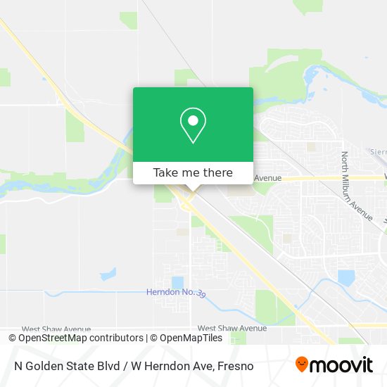 Mapa de N Golden State Blvd / W Herndon Ave