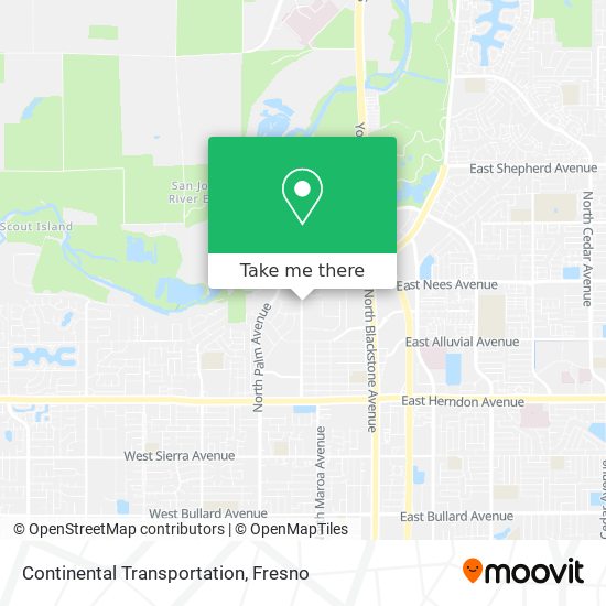Continental Transportation map