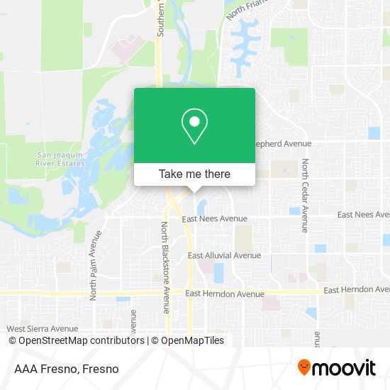 AAA Fresno map