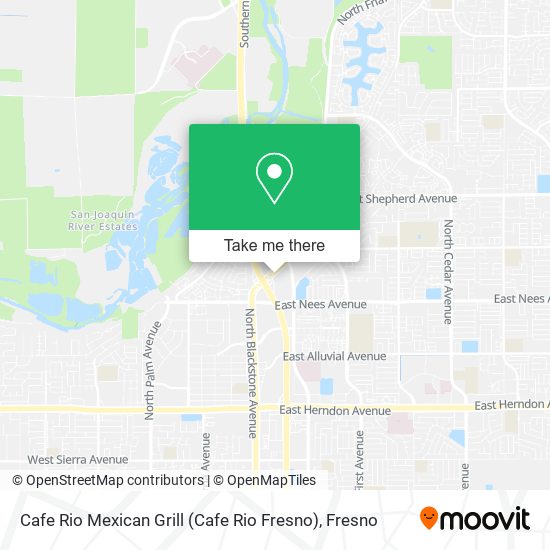 Cafe Rio Mexican Grill (Cafe Rio Fresno) map