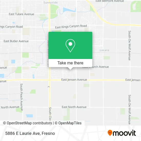 5886 E Laurie Ave map