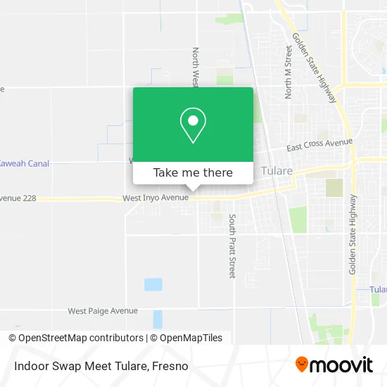 Indoor Swap Meet Tulare map
