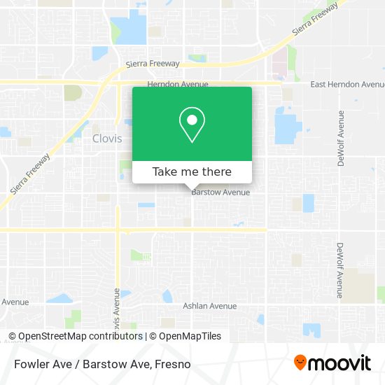 Mapa de Fowler Ave / Barstow Ave