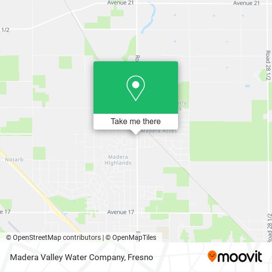 Madera Valley Water Company map