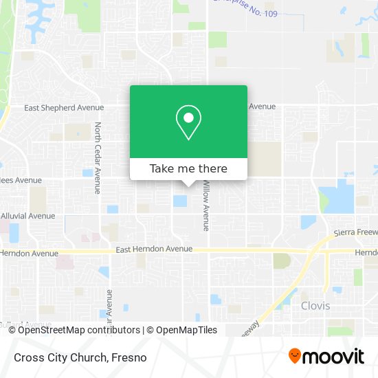 Cross City Church map