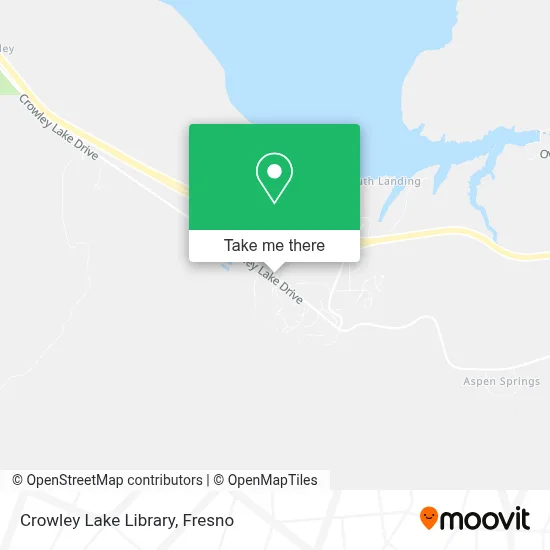 Crowley Lake Library map