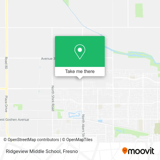 Mapa de Ridgeview Middle School