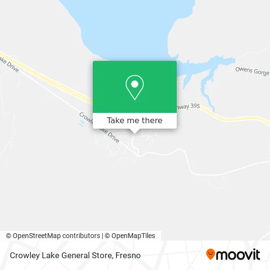 Crowley Lake General Store map