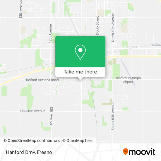 Hanford Dmv map