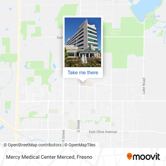Mapa de Mercy Medical Center Merced