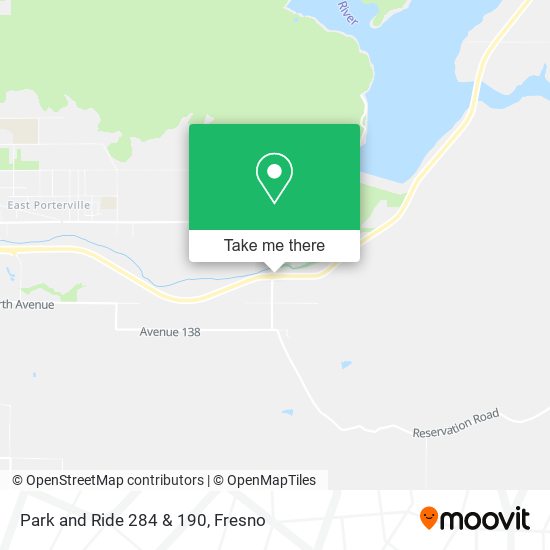 Park and Ride 284 & 190 map