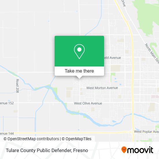 Tulare County Public Defender map