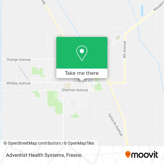 Mapa de Adventist Health Systems