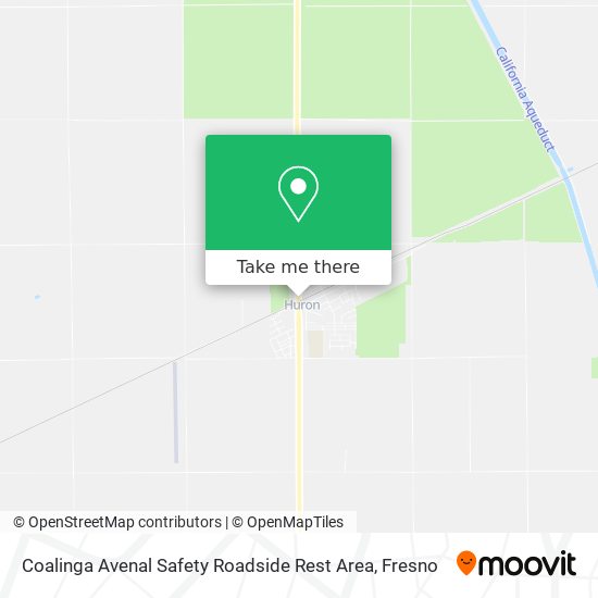 Mapa de Coalinga Avenal Safety Roadside Rest Area