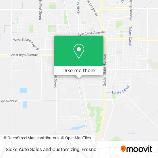 Mapa de Sicks Auto Sales and Customizing
