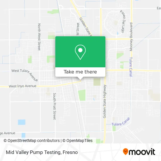 Mid Valley Pump Testing map