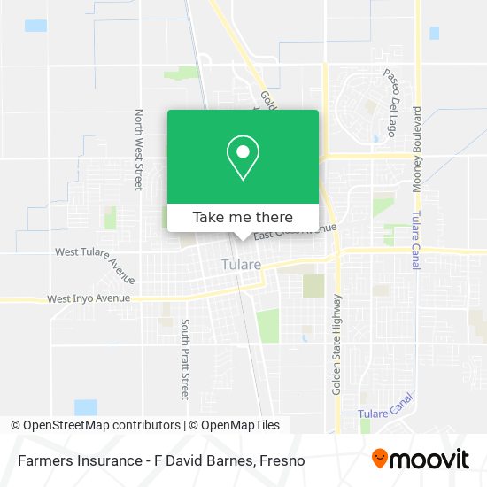 Farmers Insurance - F David Barnes map