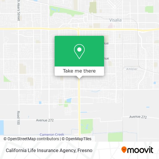 California Life Insurance Agency map