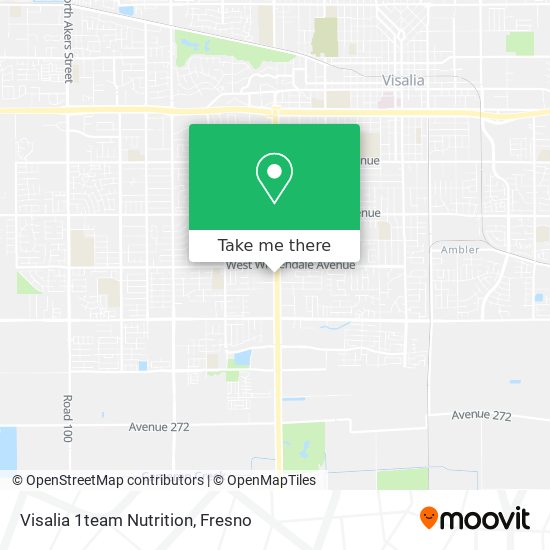 Mapa de Visalia 1team Nutrition