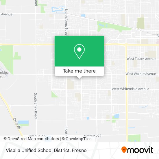 Mapa de Visalia Unified School District