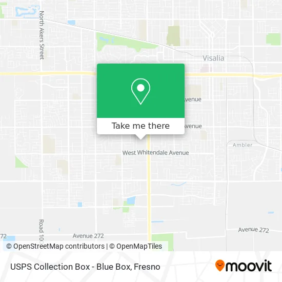 USPS Collection Box - Blue Box map