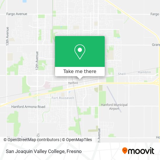 Mapa de San Joaquin Valley College