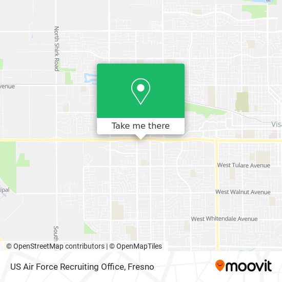 US Air Force Recruiting Office map