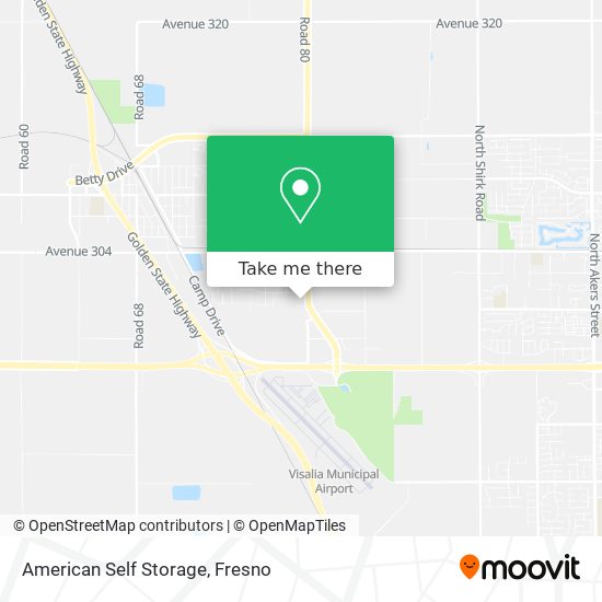 Mapa de American Self Storage