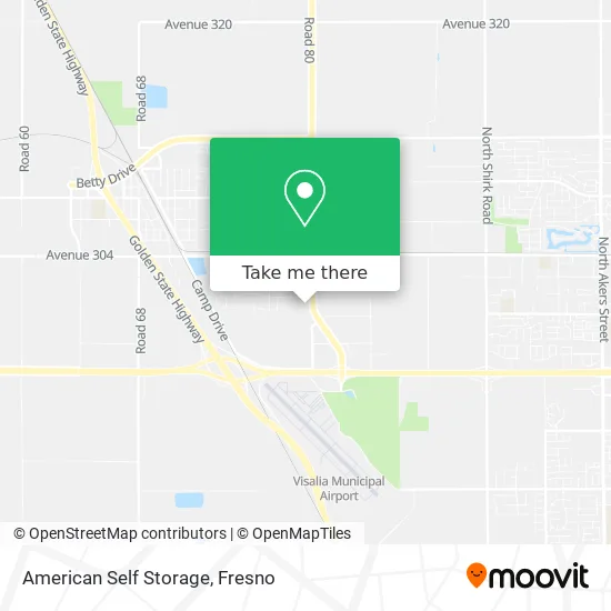 Mapa de American Self Storage