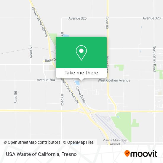 Mapa de USA Waste of California