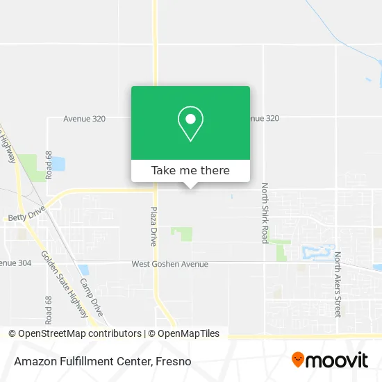 Mapa de Amazon Fulfillment Center