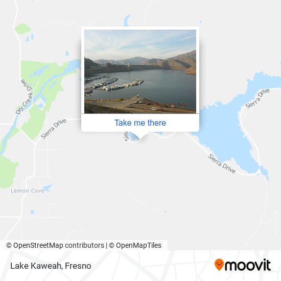 Lake Kaweah map