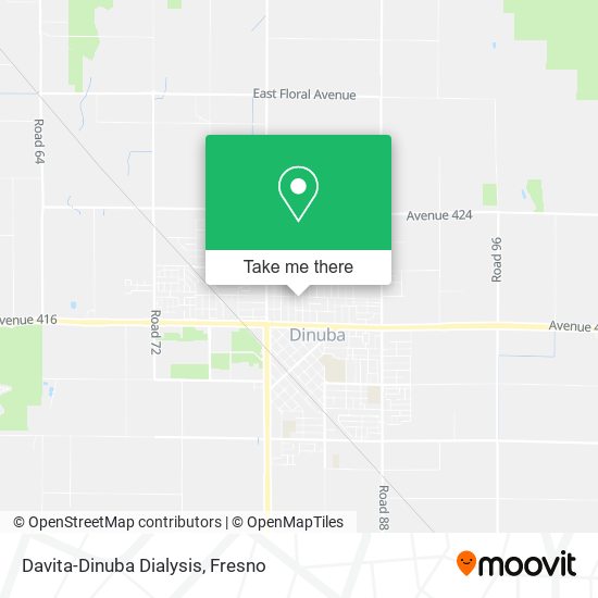 Davita-Dinuba Dialysis map
